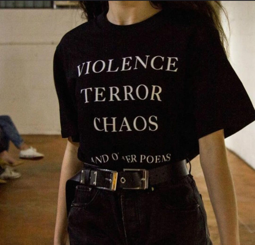 Street Style Fashion Quotes - Przemoc Terror Chaos i inne wiersze