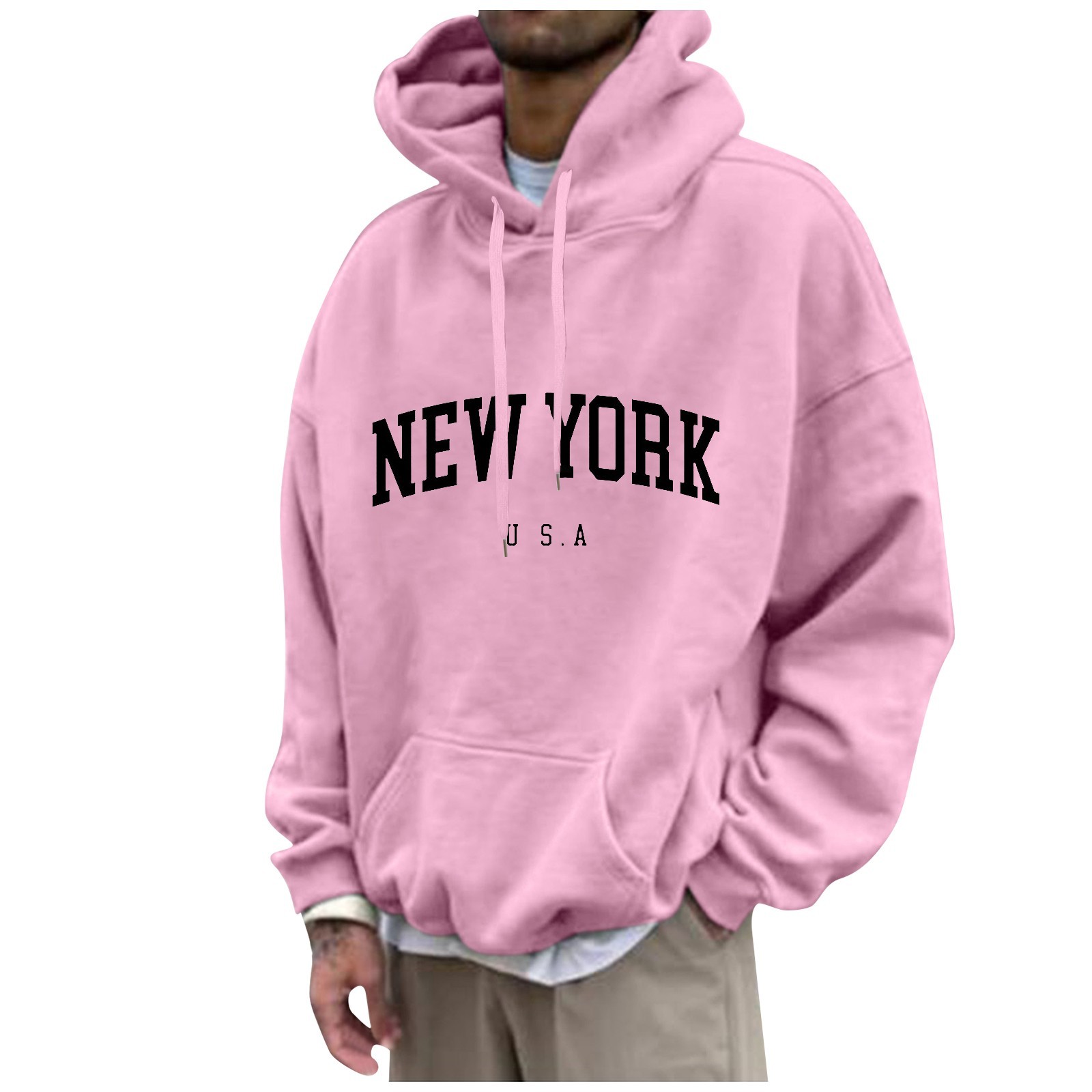 High Street Fashion New York - New York Print męskie bluzy z