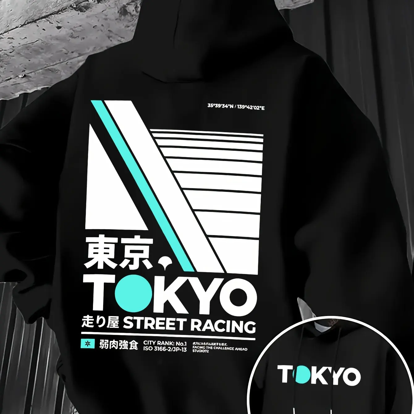 Street Fashion In Tokyo - Retro JDM Tokyo Racing dwustronnie nadrukowana