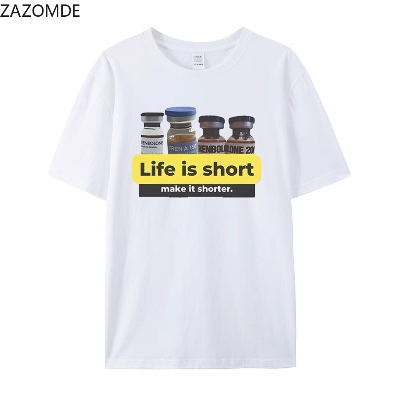 Koszulka z zabawnym nadrukiem  – Street Style Fashion Quotes recenzja i cena