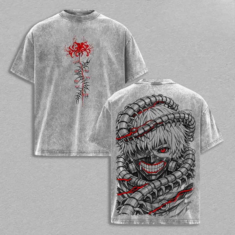 Manga Kaneki Ken Retro T-Shirt – Street Fashion In Tokyo recenzja i cena
