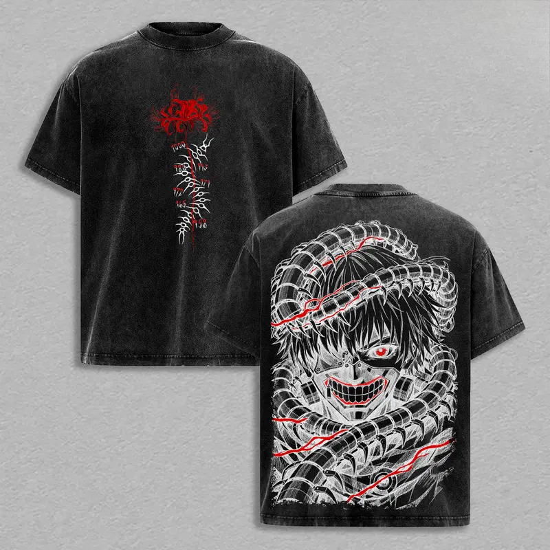 Manga Kaneki Ken Retro T-Shirt – Street Fashion In Tokyo recenzja i cena